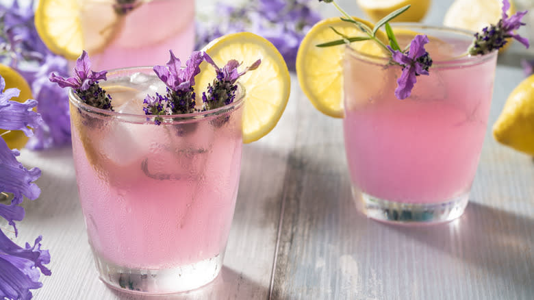 Lavender-infused cocktails