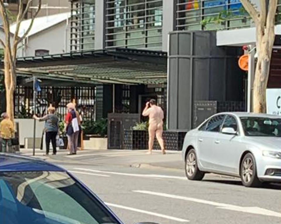 According to one witness the man seemed casual in demeanour and nonplussed by the reaction of passers-by. Source: Ryan Lane
