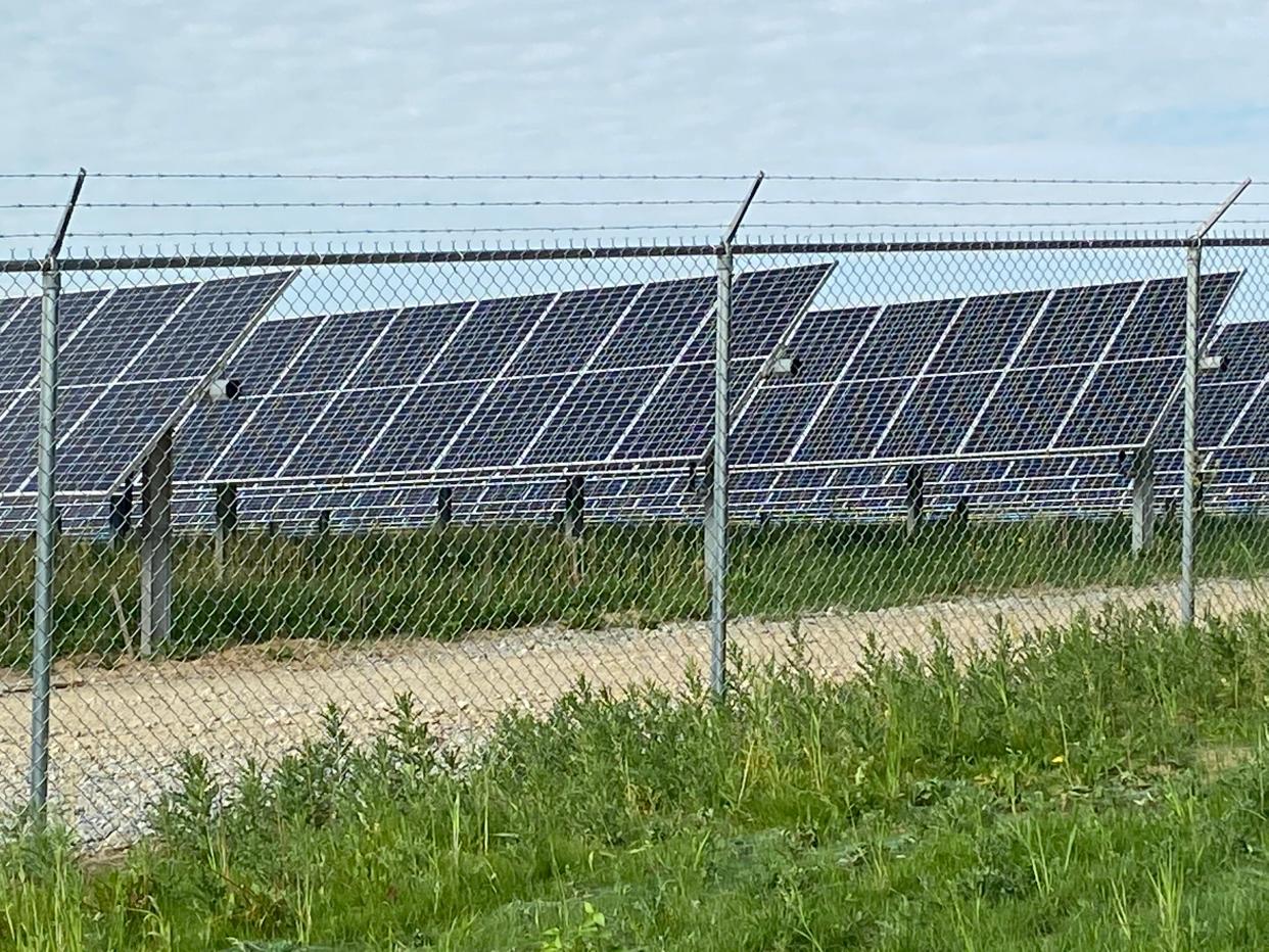 Solar panels at the Richmond 5 solar Park along Wernle Road have the capacity to generate 9.2 megawatts of electricity.