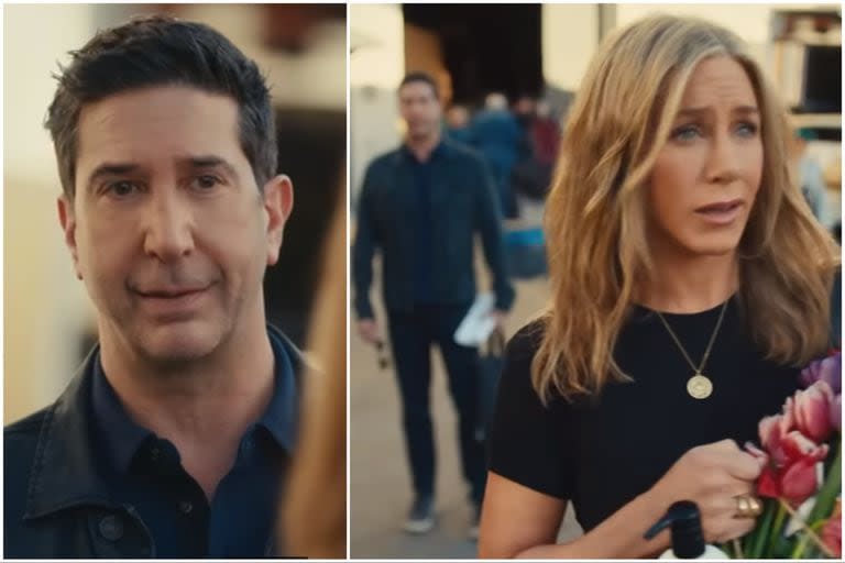 David Schwimmer y Jennifer Aniston, reunidos por el fútbol americano y varios millones de dólares