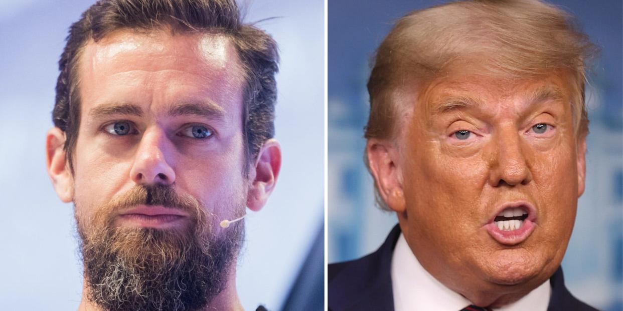 Jack Dorsey Donald Trump