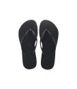 <p>If you love this trend, Havaianas is the one-stop shop for flip-flips, offering them in a variety of colors, prints, and even some of your favorite sports team logos.<br>Slim Flip-Flops Black, $26, <a rel="noopener" href="https://fave.co/2NIZUhi" target="_blank" data-ylk="slk:havaianas.com;elm:context_link;itc:0;sec:content-canvas" class="link ">havaianas.com</a> </p>