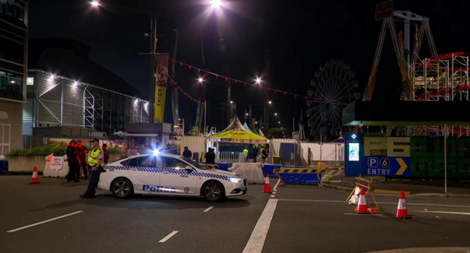 Police and paramedics were called to the the Sydney Royal Easter Show showgrounds on Monday.