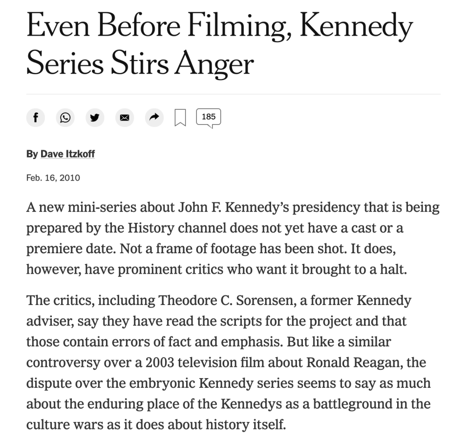 The criticism began even before the series was cast. (Photo: New York Times)