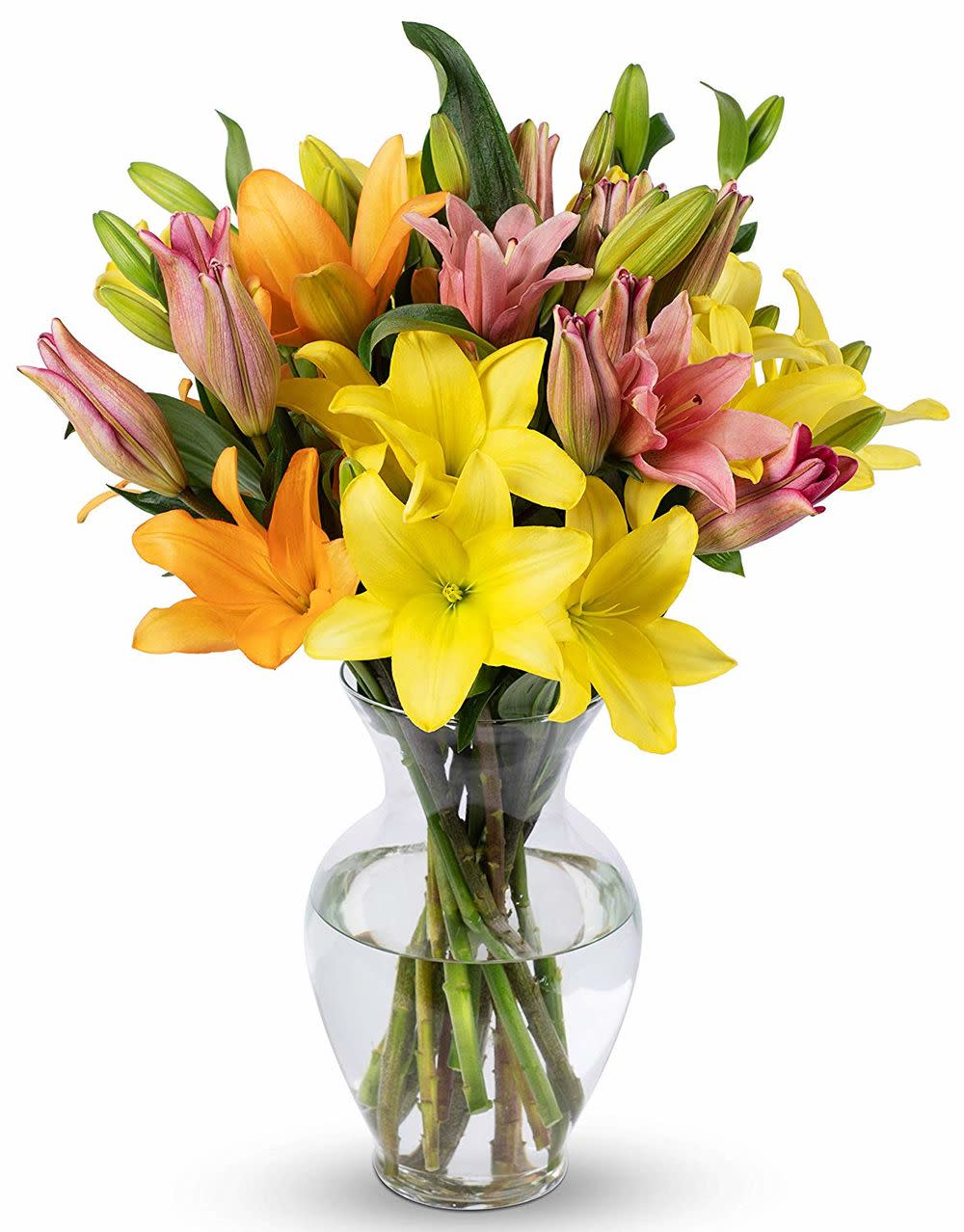 Benchmark Bouquets 12-Stem Assorted Asiatic Lilies