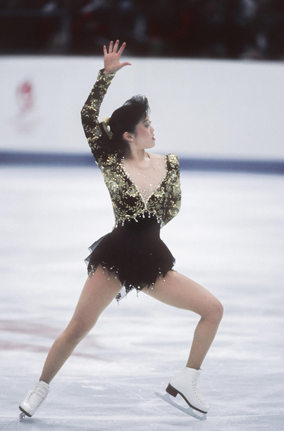 The American skater competing&nbsp;in the&nbsp;ladies&nbsp;singles figure skating event&nbsp;at the 1992 Winter Olympic Games held in Albertville, France, on Feb. 21, 1992.