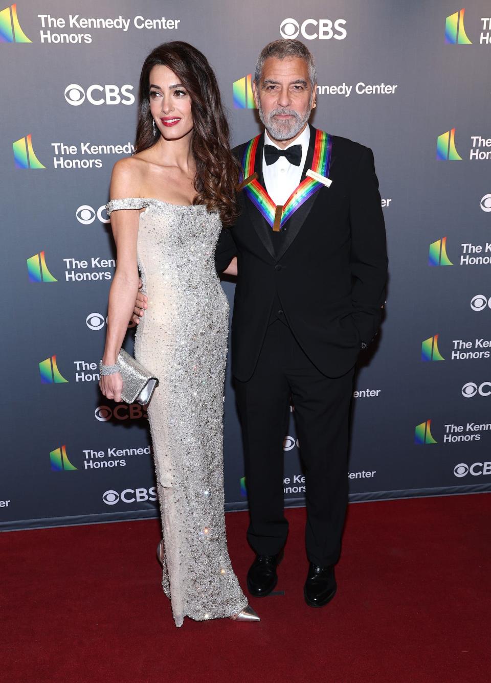 Amal and George Clooney at the Kennedy Center Honors on December 4, 2022.
