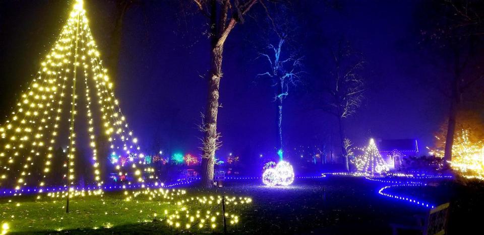 "Winter Wonderland Holiday Lights" at Wellfield Botanic Gardens in Elkhart grew to 1 million lights this season.