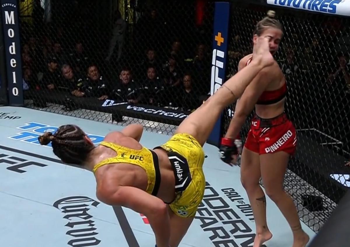 Amanda Ribas storms Luana Pinheiro with strikes for third-round TKO