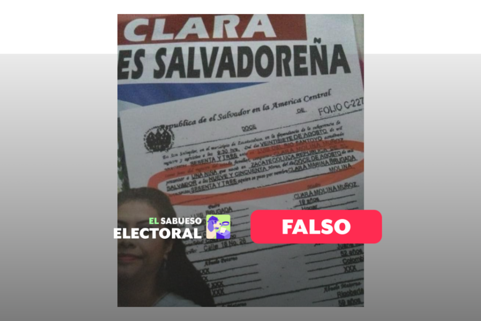 Falso que Clara Brugada sea de nacionalidad salvadoreña