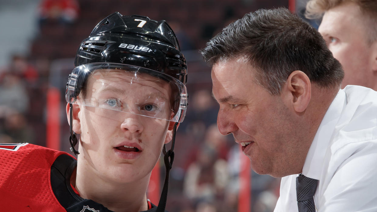 Senators assistant coach Bob Jones has been diagnosed with ALS.  (Photo by Andre Ringuette/NHLI via Getty Images)