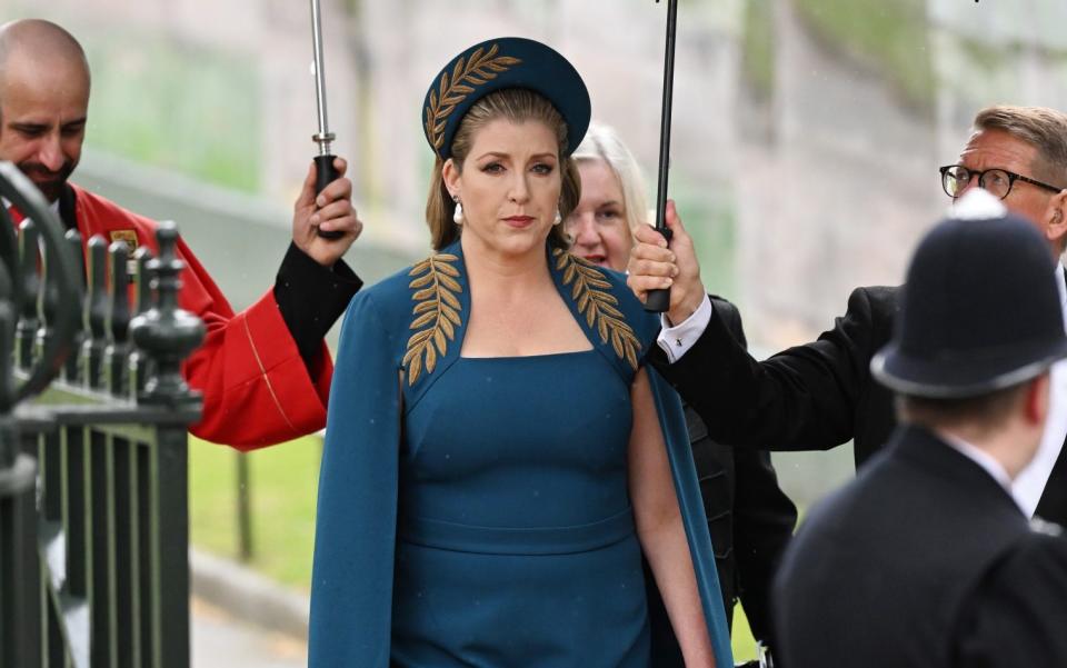 Penny Mordaunt attracted worldwide acclaim for her outfit and role at the Coronation on May 6 - Jeff Spicer/Getty Images