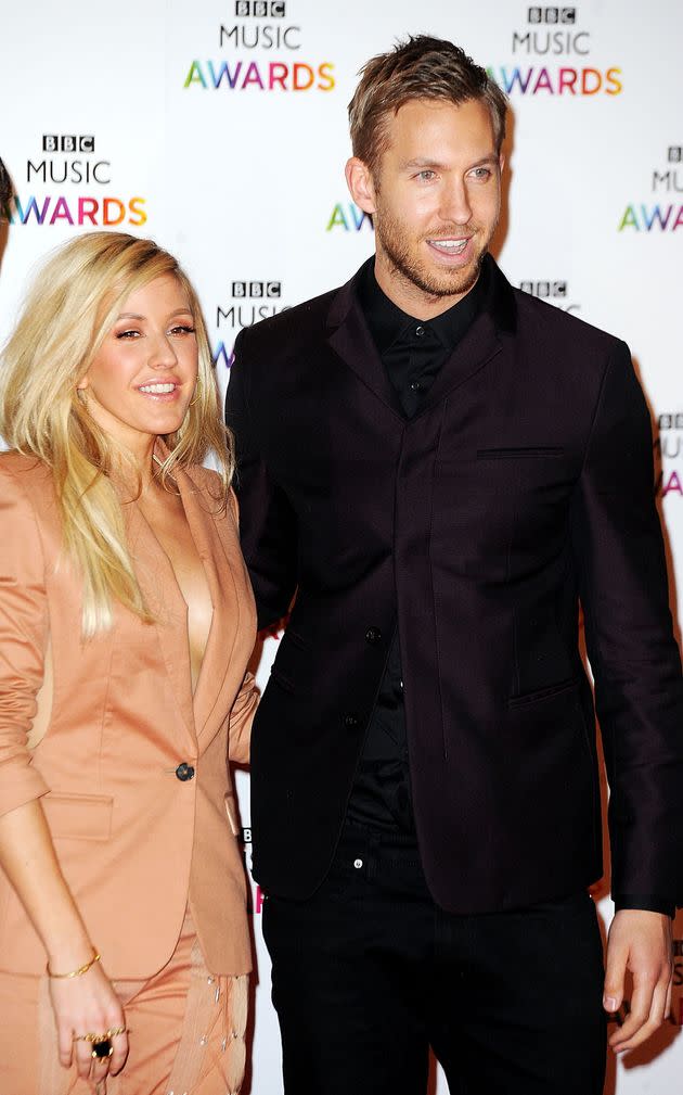 Ellie Goulding and Calvin Harris in 2014