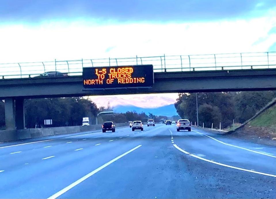 Northern California storms I5 reopens north of Redding after winter