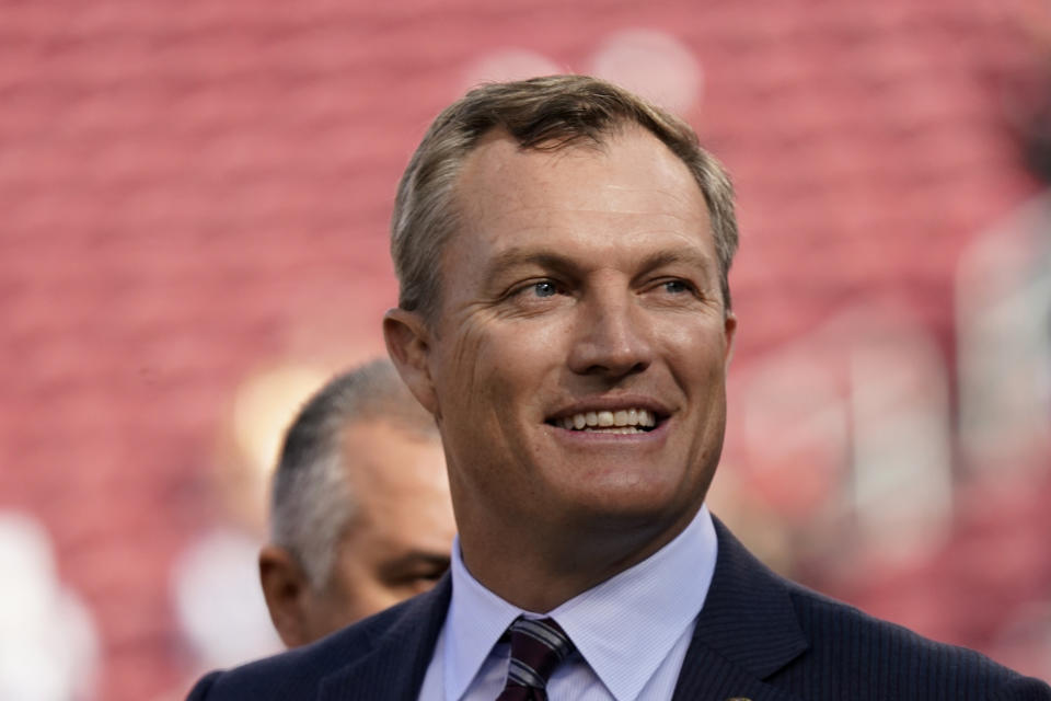 John Lynch waited a few years for a Hall of Fame call. (AP Photo/Tony Avelar)