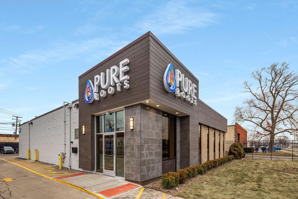 Pure Roots cannabis dispensary in Center Line. Courtesy of Pure Roots.