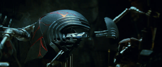 Kylo Ren’s repaired helmet (Disney/Lucasfilm)