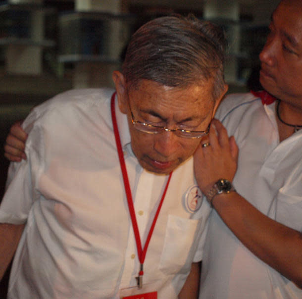 Chiam See Tong's failure to secure Bishan-Toa Payoh GRC signals the end of his 27-year-long era of parliamentary membership. (Yahoo! photo / Aeron Chew)