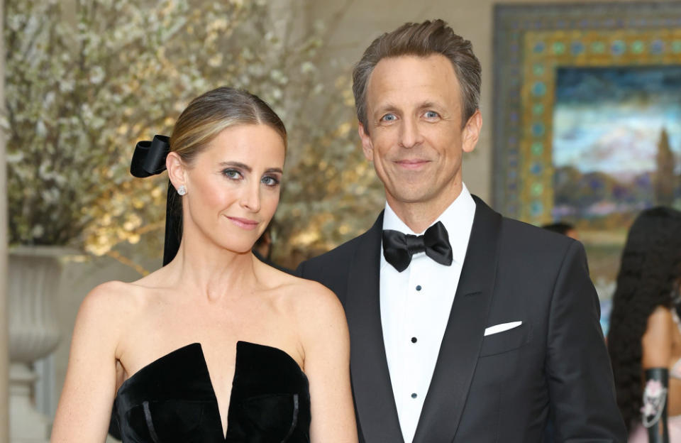 Seth Meyers and Alexi Ashe