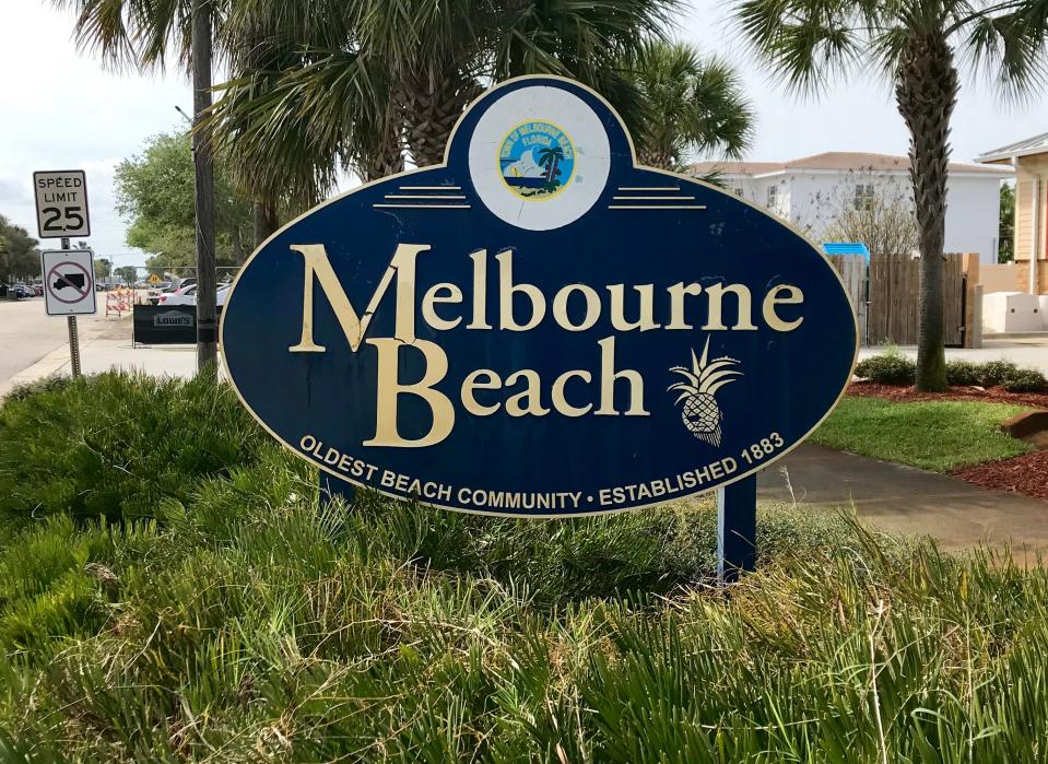 The town of Melbourne Beach.