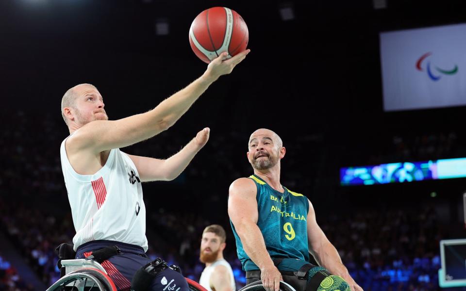 GB's Kyle Marsh in action against Australia during the Paralympics quarterfinals