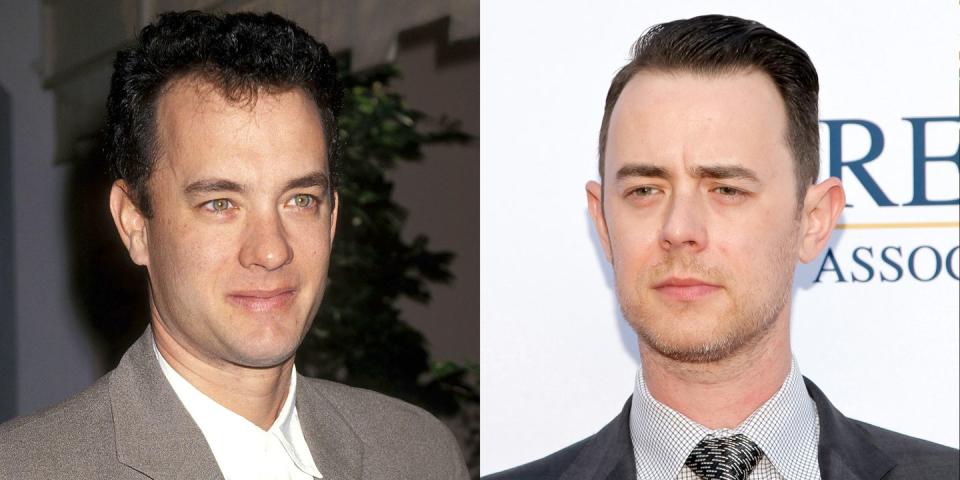 Tom Hanks and Colin Hanks at 41