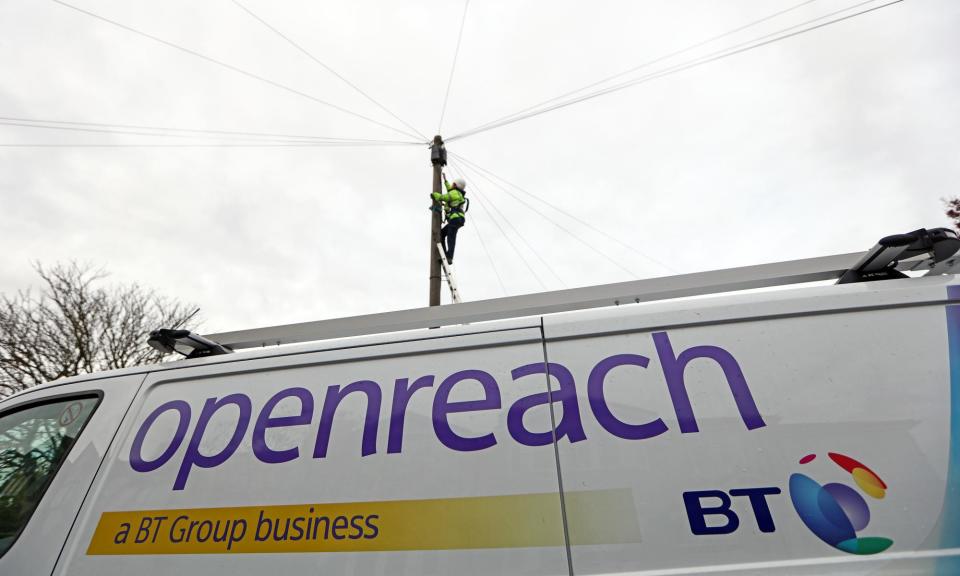 <span>Openreach manages the network on behalf of telecoms companies, but says the work is often complicated.</span><span>Photograph: Bloomberg/Getty Images</span>