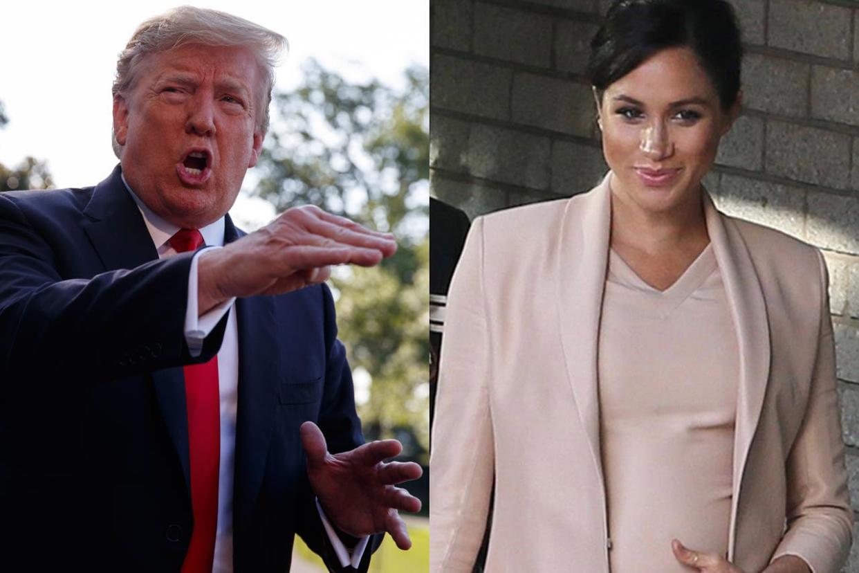 Donald Trump llama despreciable a Meghan Markle. lanacion.com