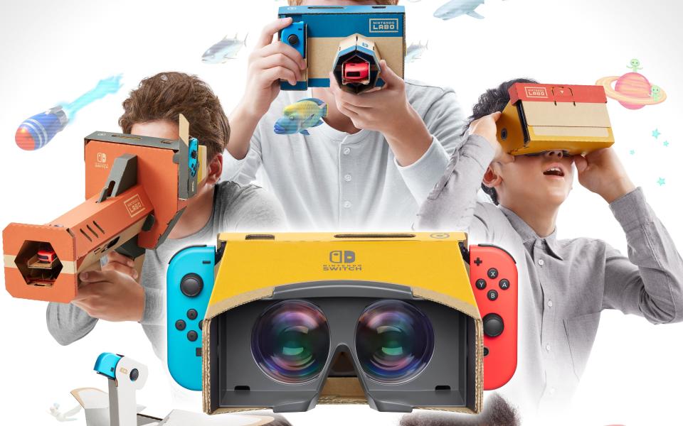 The Nintendo Labo VR kit is released for Nintendo Switch on 12 April