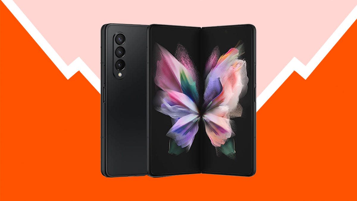 The Samsung Galaxy Z Fold3 is one of the brand's newest devices and it's available for a big discount through electronics trade-ins.