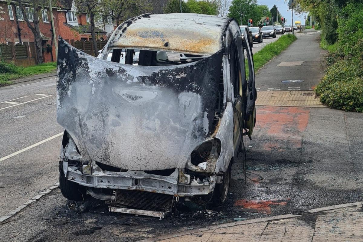 SCARY: The aftermath of the fire in Malvern Road in Powick after Clive Jarvis rescued the elderly couple inside <i>(Image: Photography by Shelley)</i>