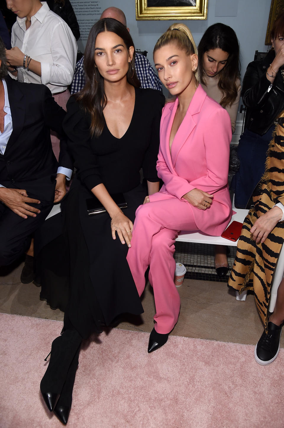 Lilly Aldridge and Hailey Baldwin