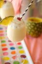 <p>Add mango to up the tropical flavor even more.</p><p>Get the recipe from <a href="http://colormemeg.com/2015/04/mango-pina-coloada-smoothie-free-blendtec.html" rel="nofollow noopener" target="_blank" data-ylk="slk:Color Me Meg;elm:context_link;itc:0;sec:content-canvas" class="link ">Color Me Meg</a>.</p>