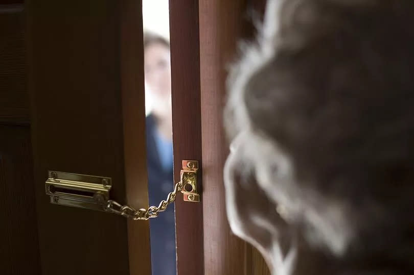 Vulnerable pensioners have been targeted on their own doorstep by fraudsters