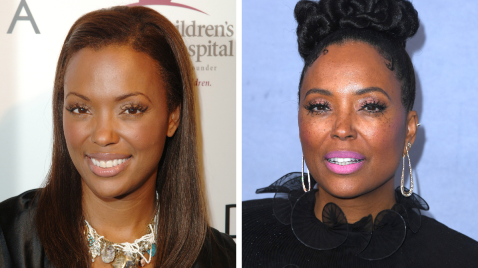 Aisha Tyler in 2006 and 2023