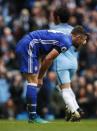 Britain Football Soccer - Manchester City v Chelsea - Premier League - Etihad Stadium - 3/12/16 Chelsea's Gary Cahill looks dejected after scoring an own goal and the first goal for Manchester City Action Images via Reuters / Jason Cairnduff Livepic EDITORIAL USE ONLY. No use with unauthorized audio, video, data, fixture lists, club/league logos or "live" services. Online in-match use limited to 45 images, no video emulation. No use in betting, games or single club/league/player publications. Please contact your account representative for further details.