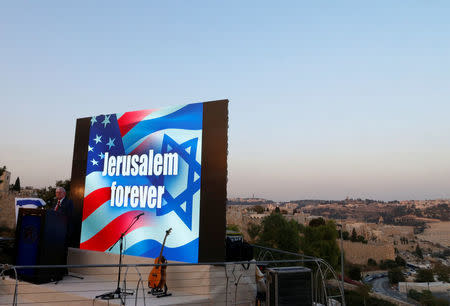 Marc Zell, the head of Republicans Overseas Israel branch, speaks during a convention organised by the Israeli branch of the U.S. Republican party campaigning for presidential nominee Donald Trump, in Jerusalem October 26, 2016. REUTERS/Ammar Awad/File Photo