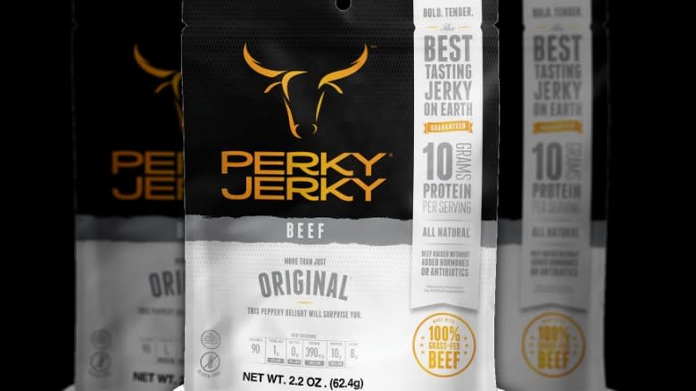 Perky Jerky beef jerky package