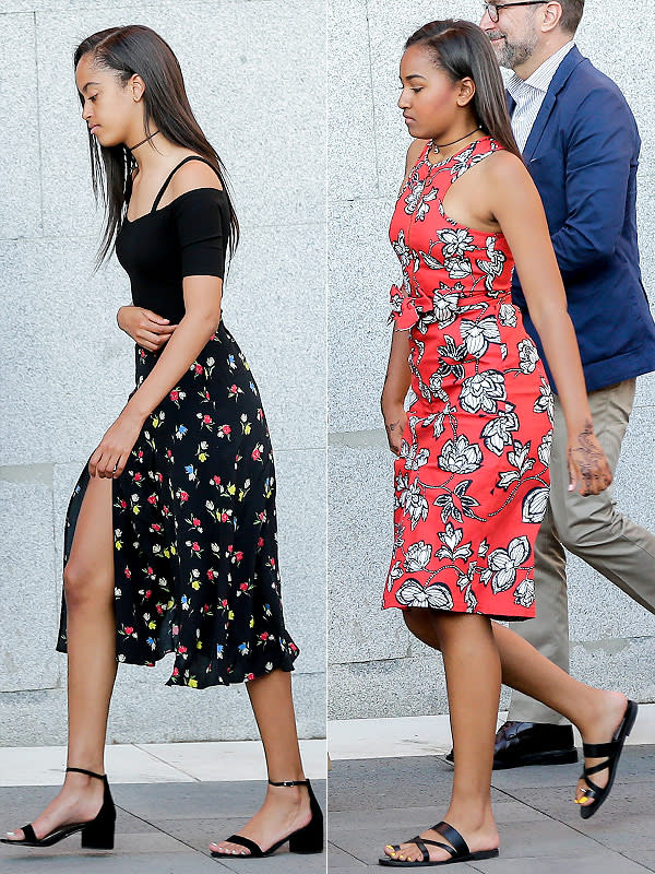 Sasha and Malia Obama Madrid