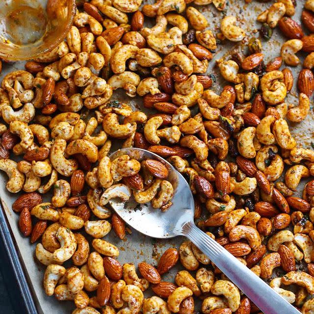 10) Chili and Rosemary Roasted Nuts