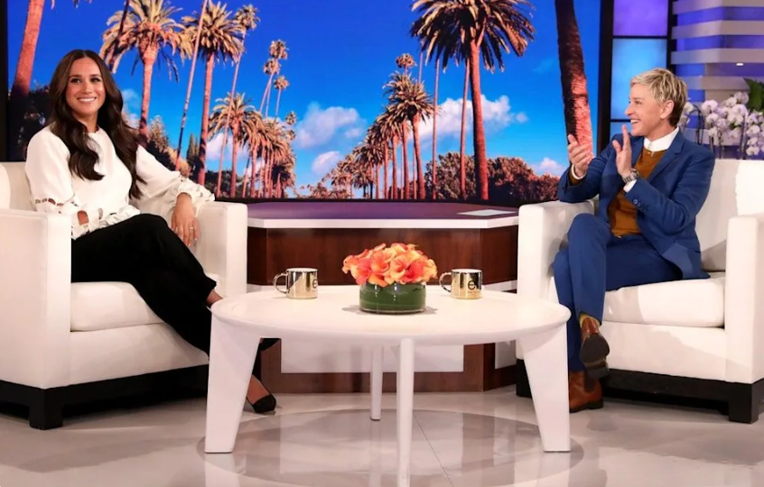 meghan markle and ellen degeneres on the ellen de generes show