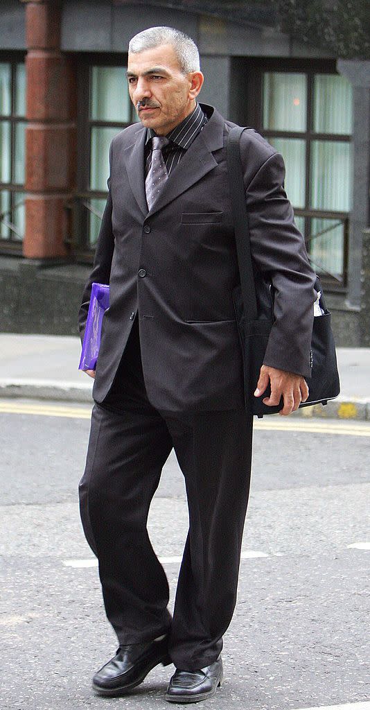 mahmod mahmod, banaz's father, seen entering the old bailey courthouse