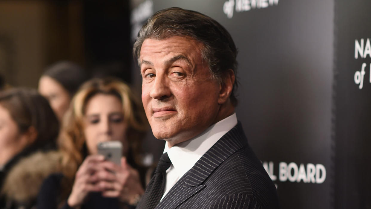 NEW YORK, NY - JANUARY 05:  Actor Sylvester Stallone attends the 2015 National Board of Review Gala at Cipriani 42nd Street on January 5, 2016 in New York City.