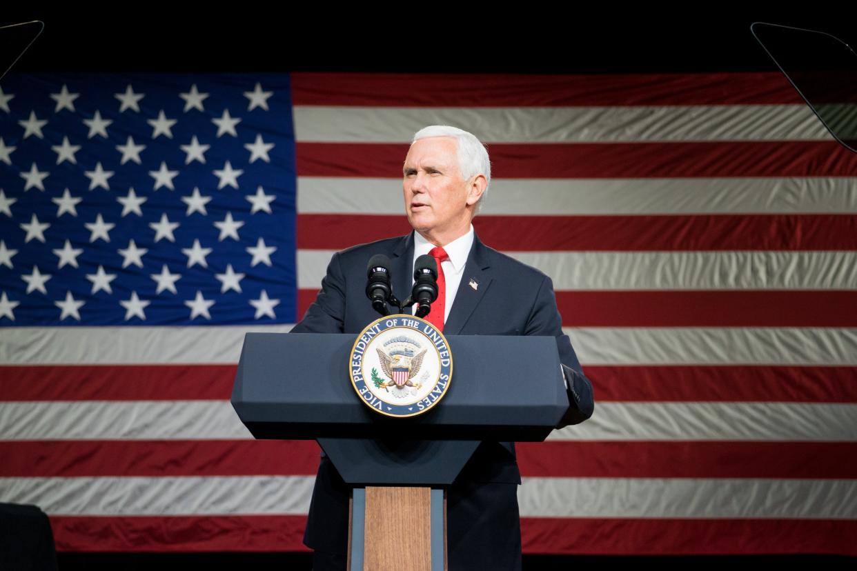 <p>US vice president Mike Pence </p> (Getty)