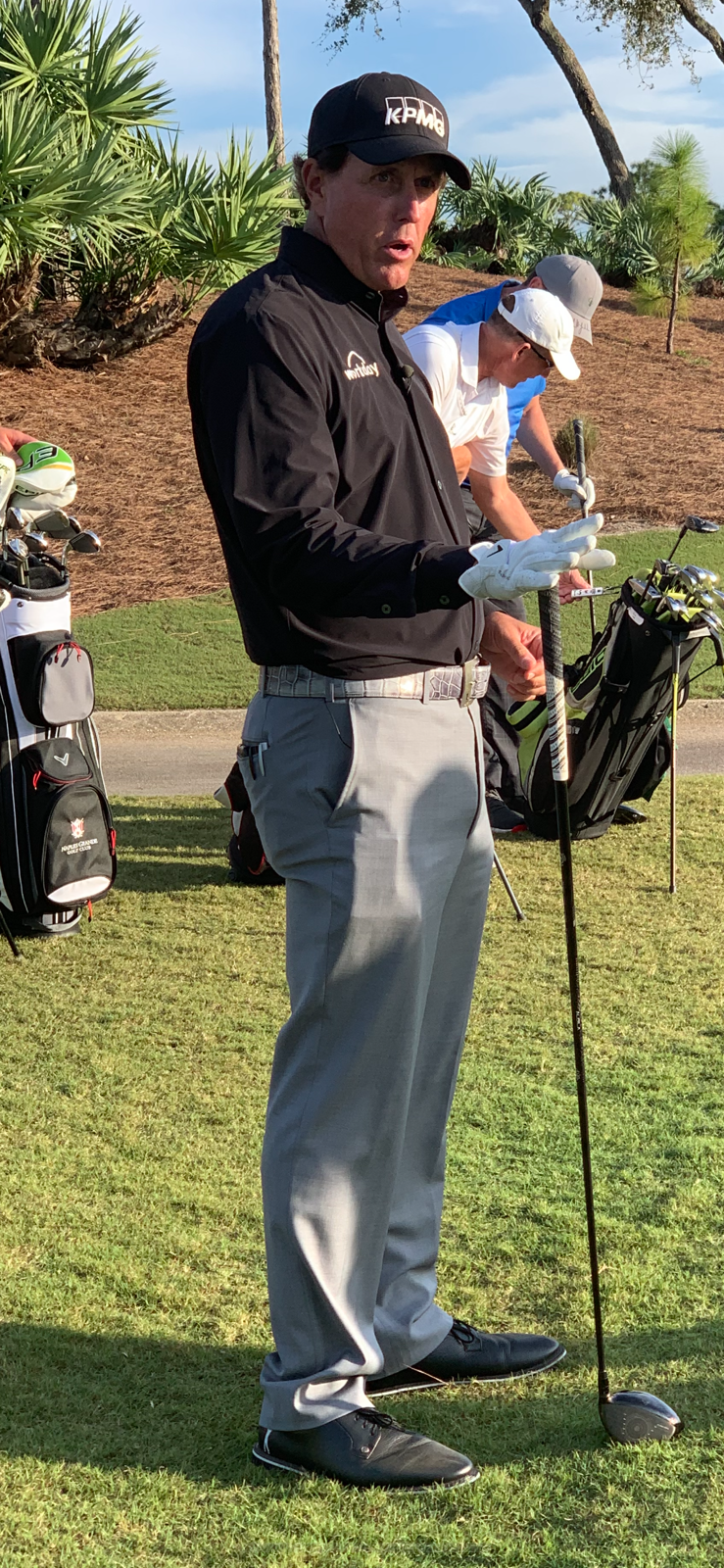 Golf great Phil Mickelson played Calusa Pines Golf Club in Naples on Monday, Nov. 18, 2019.