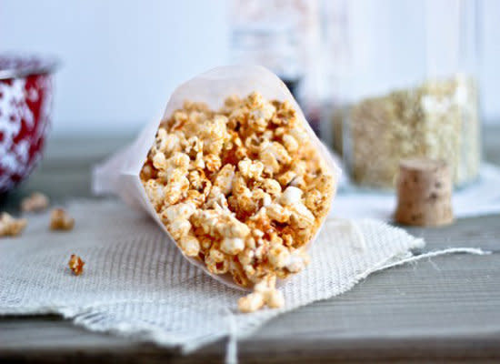 <strong>Get the <a href="http://www.bakeyourday.net/sriracha-sesame-ginger-popcorn/">Sriracha Sesame Ginger Popcorn recipe</a> by Bake Your Day</strong>