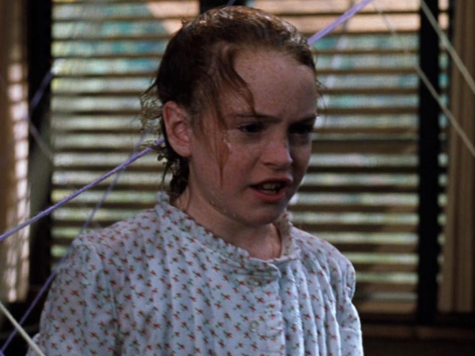 annie soaked after the prank in the parent trap