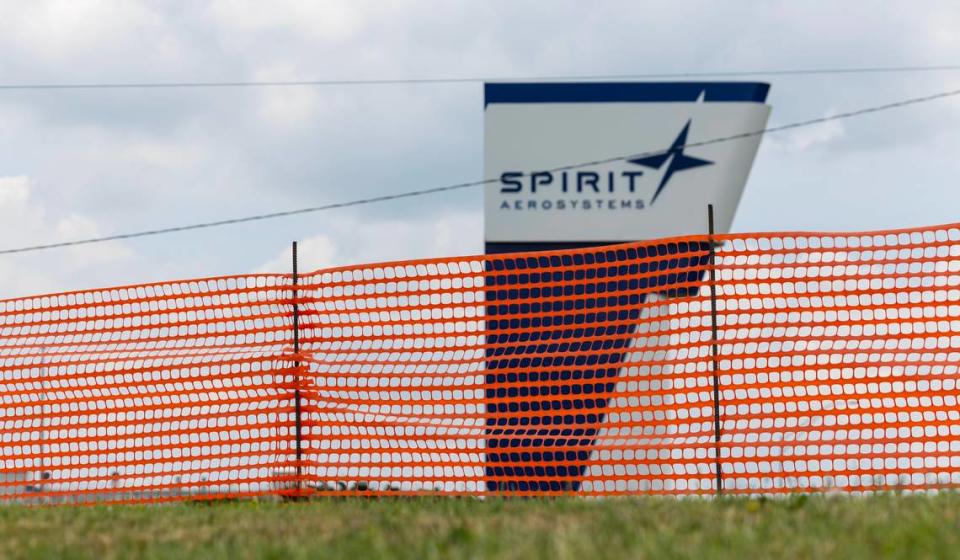 Temporary fencing has been erected around most of the Spirit AeroSystems campus in anticipation of a machinist strike that is set to begin at midnight Saturday. On Wednesday, union members reject a contract offer from Spirit’s management and voted to strike.