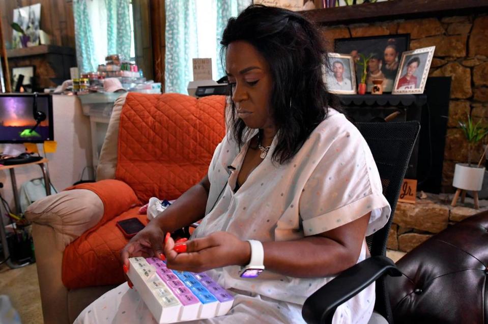 Shantell Williams thought she had a mild case of COVID-19, but soon her life changed forever. Williams began having chest pain and ended up in the hospital, where her blood pressure plummeted and her heart stopped. Doctors revived her and diagnosed her with a heart problem caused by COVID, she said. She now takes nine medications.
