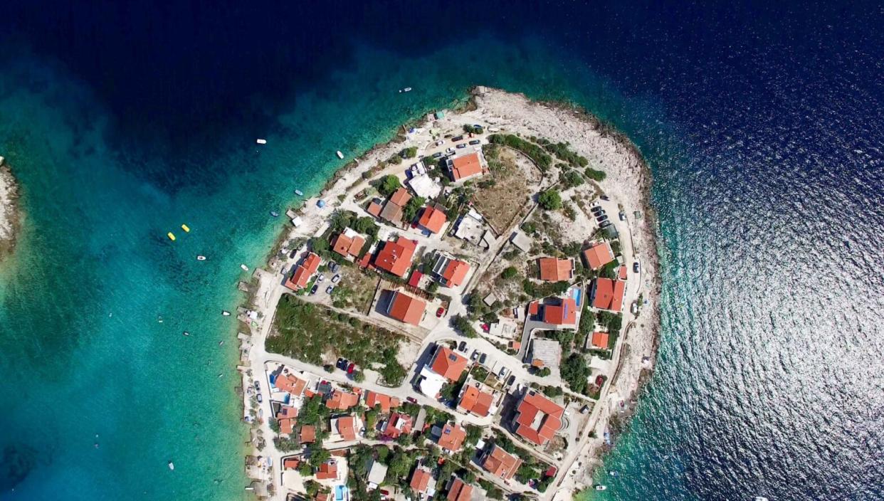 aerial view of Croatia